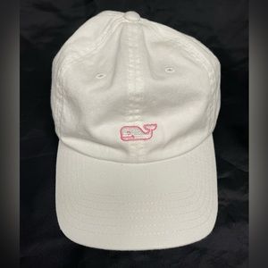Vineyard Vines Women’s Whale Logo White Baseball Hat Cap Adjustable One Size